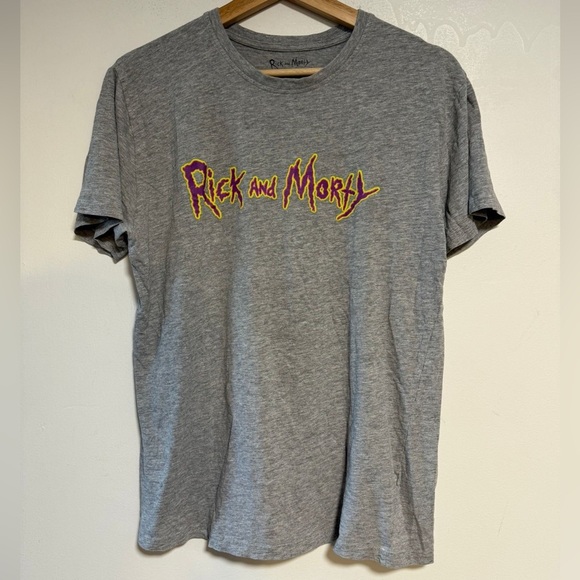 Rick and Morty Adult Swim Graphic T-Shirt Gray Men’s Size M - Picture 2 of 6
